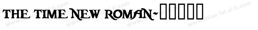 the time new roman字体转换